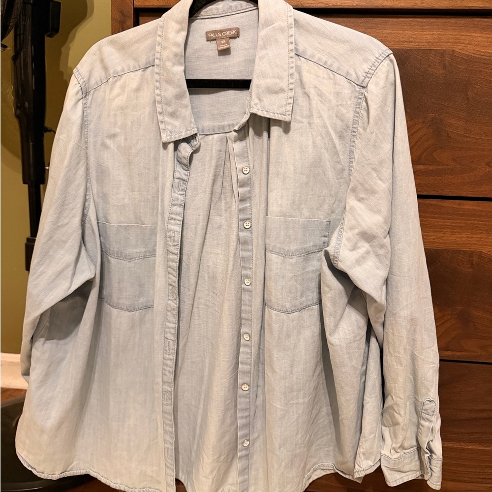 Falls Creek Light Blue Button Down Shirt